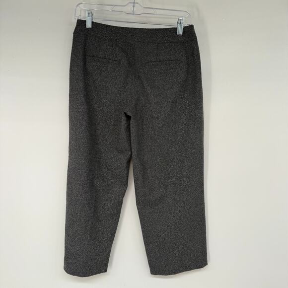 NWT J.Jill Tweed Wool Blend Crop Pants Womens 2P Charcoal Gray Office - Picture 2 of 8
